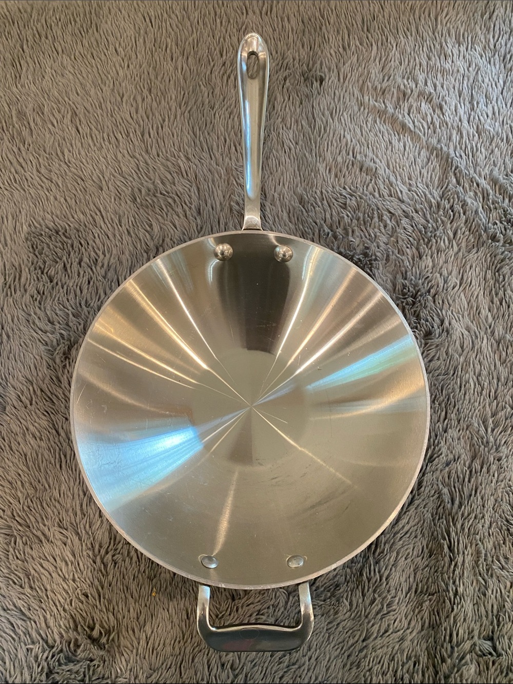 All Clad Stainless Steel small wok pan stir fry 10" cooking professional - Picture 2 of 11